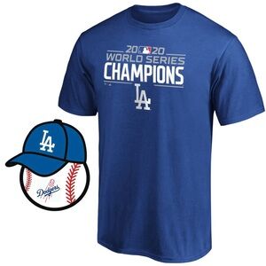 Los Angeles‎ Dodgers Baseball 2020 World Series Champions Big & Tall T-Shirt XL